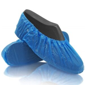 Shoe-covers-blue-plastic-100s