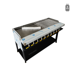 GAS FLAME GRILLER - 10 BURNER (DUAL)