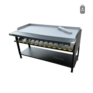 GAS FLAME GRILLER - 12 BURNER (FLAT TOP)