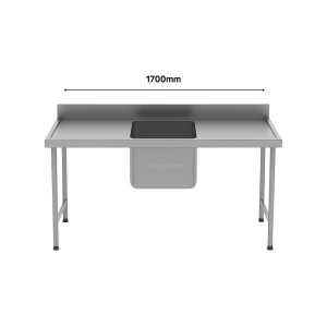 SINGLE POT SINK - CENTRE (1700MM)