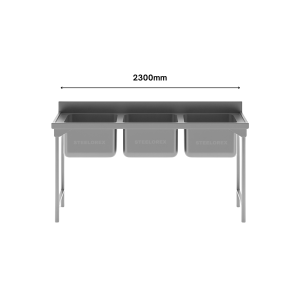 TRIPLE BOWL SINK (2300MM)