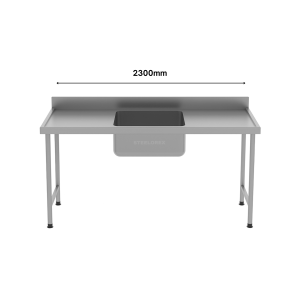 SINGLE BOWL SINK - CENTRE (2300MM)