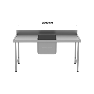 SINGLE POT SINK - CENTRE (2300MM)