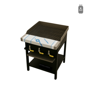 GAS FLAME GRILLER - 3 BURNER (RIBBED)