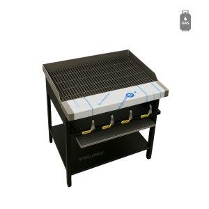 GAS FLAME GRILLER - 4 BURNER (RIBBED)
