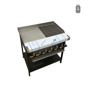 GAS FLAME GRILLER - 6 BURNER (DUAL)