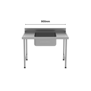 SINGLE BOWL SINK - CENTRE (900MM)