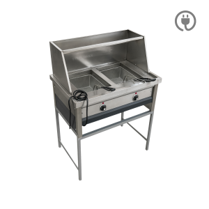ELECTRIC SPAZA FRYER - DOUBLE (2X14L)