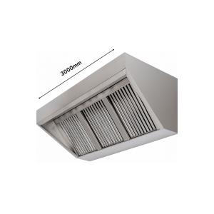 FLAT EXTRACTOR CANOPY (2400MM)