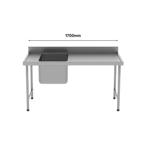 SINGLE POT SINK - LEFT (1700MM)