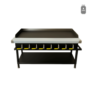 GAS FLAME GRILLER - 8 BURNER (FLAT TOP)