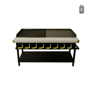 GAS FLAME GRILLER - 8 BURNER (DUAL)