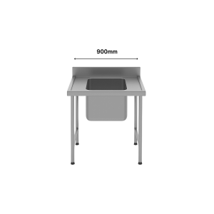 SINGLE POT SINK - CENTRE (900MM)