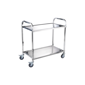 STAINLESS STEEL TROLLEY (2 TIER)